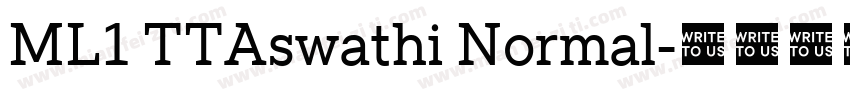 ML1 TTAswathi Normal字体转换